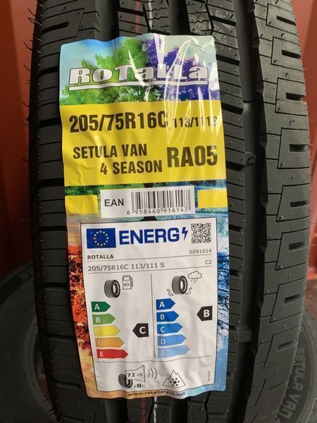 Нови всесезонни бусови гуми ROTALLA VAN 4 SEASON 205/75R16C