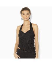 top gala brodat margele Ralph Lauren lux club elita S-M