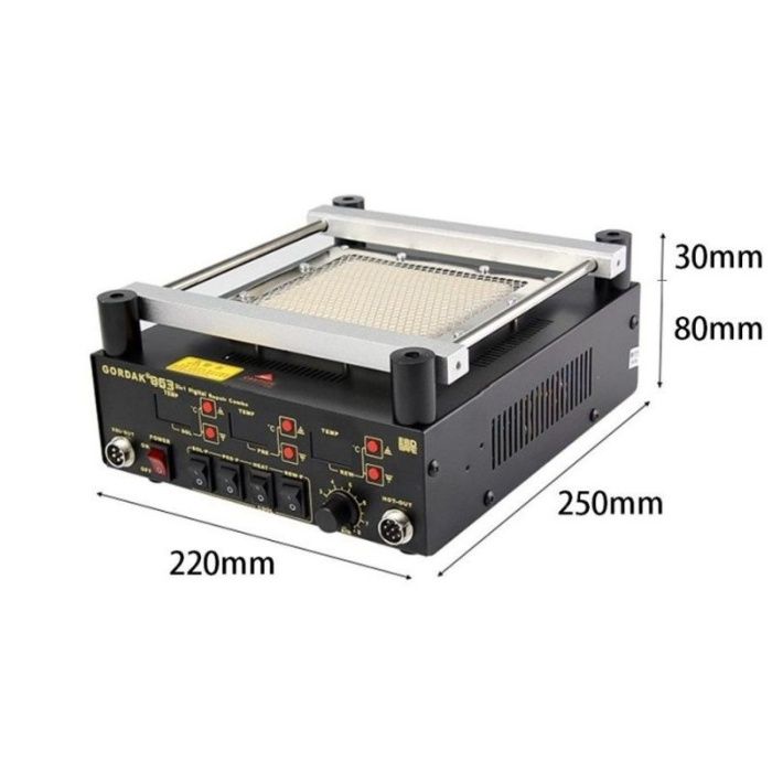 Statie lipit GORDAK 863 Plita infrarosu preincalzire IMPORTATOR OFICIA