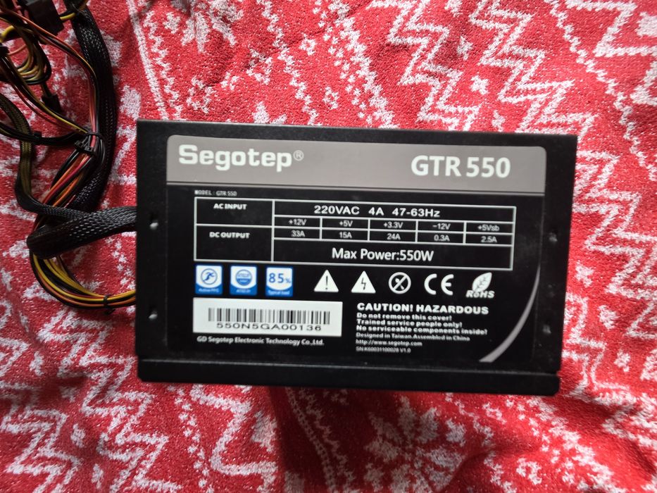 550W Захранване Segotep GTR550 PSU