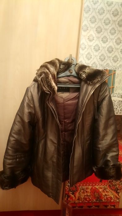 Куртка теплая с мехом
