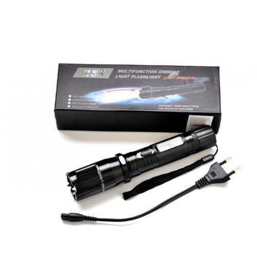 3в1  Немски POLICE електрошок LED фенер Лазер шок лампа зашита кучегон