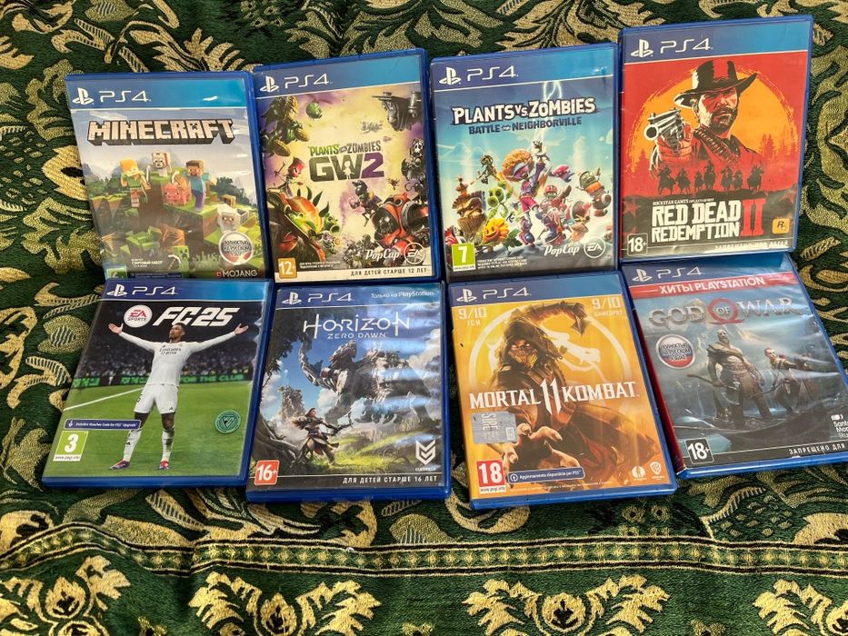 Продам игры на PS4 цена 10тыс за каждую