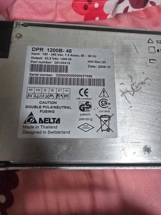 Vând 5 surse telecom Delta Electronics