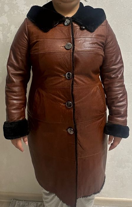 Натуральная  кожаная дублёнка