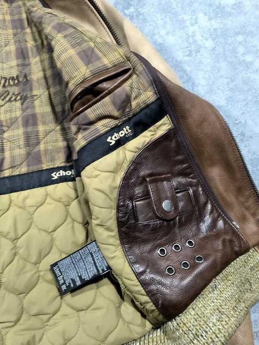 Geaca bomber Schott piele vintage