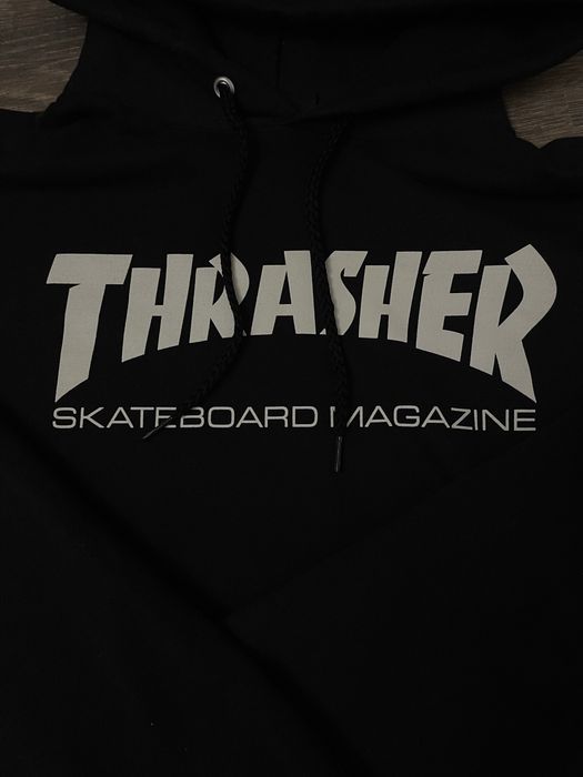 thrasher black hoodie