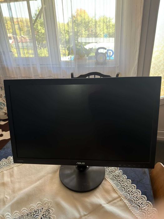 Monitor ASUS 23.6", Wide, Full HD, DVI, HDMI, VGA, Negru, VS247