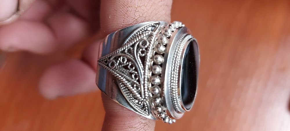 Кольцо  серебро  с камнем