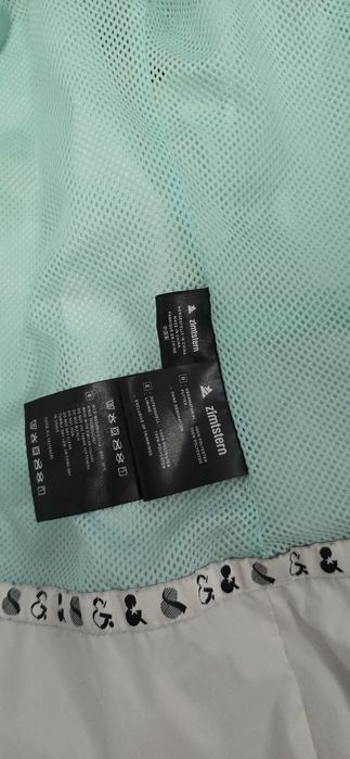 Geacă Zimtstern originală impermeabilă gri + mentă XS/S – windbreaker