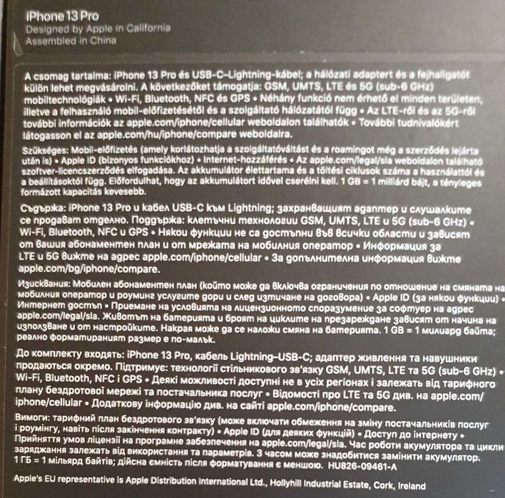 APPLE IPHONE 13 pro 128 gb