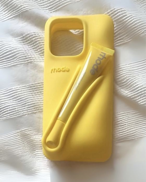 Rhode жълт калъф + гланц Lemontini Rhode case + Lip gloss Лимитиран