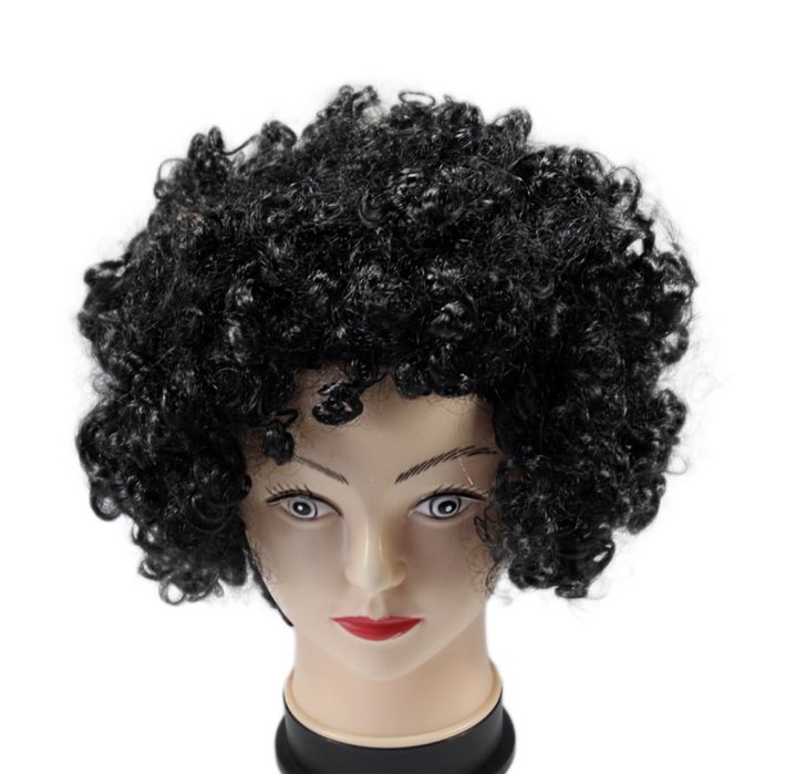Карнавальный парик кудрявый, черный