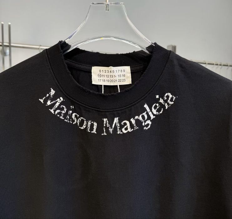 Tricou Maison Margiela Black  T-Shirt MM6 Negru [Verificare Colet]