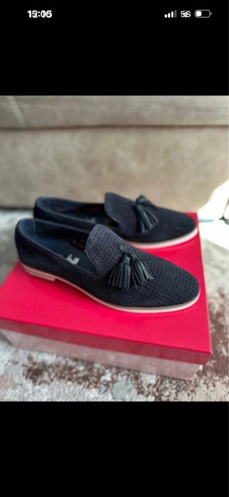 mocasini piele intoarsa 27 cm