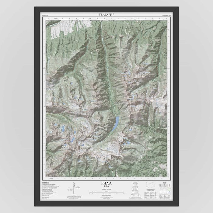 Плакати - Планински карти – 5 планини