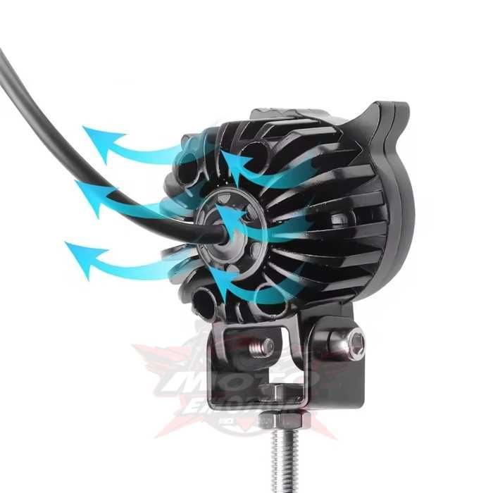 Халогени за Мотоциклет Допълнителни Мигащи Фарове LED Strobe