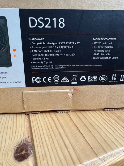 NAS Synology DS 218