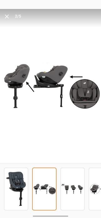 Scaun auto Joie i-Pivot 360 ISOFIX 0-18 kg NOU, garanție 2 ani