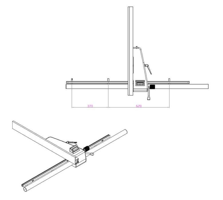 Форматно разкройващ циркуляр модел SEGA 350 - 3200 мм , 5.5 кВт