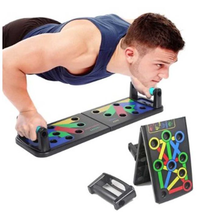 Многофункционална Преносима Дъска за Лицеви Опори MUSCLEPLATE®