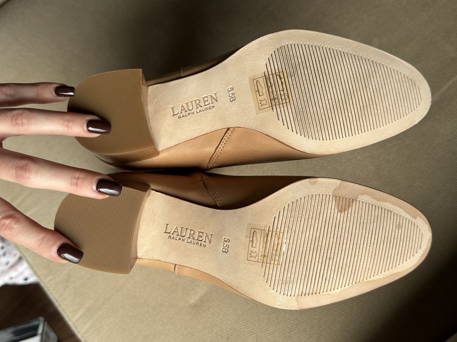 Дамски боти Lauren Ralph Lauren Wendey – естествена кожа, размер 36