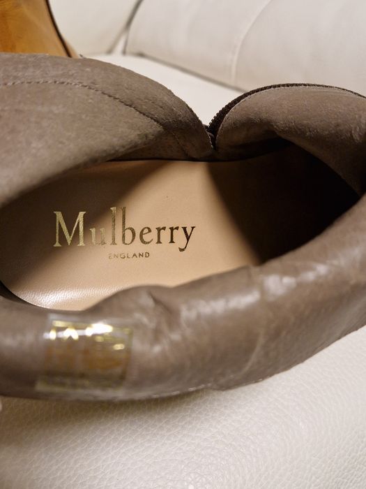 Ghete Mulberry 39, piele fină, brand, lux, firmă