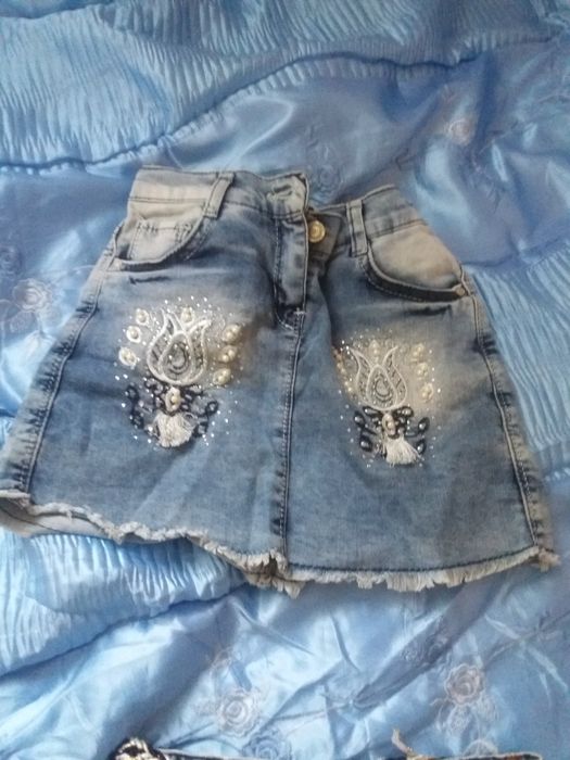 Юбки джинсовые для девочек