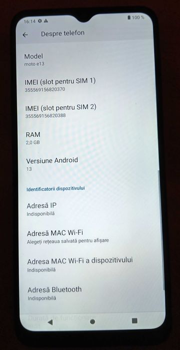 Motorola Moto e13 Aurora Green