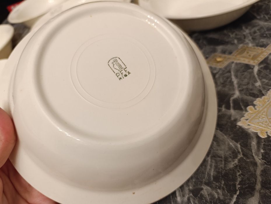 Старинные рижские тарелки для супа, холодца