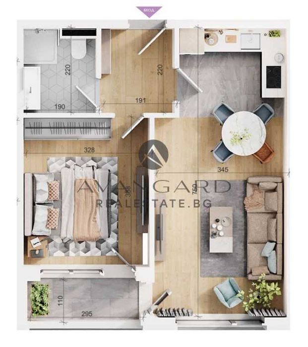 Продава се Двустаен апартамент в Пловдив, Тракия - 66 кв.м за 889 €/кв.м - Снимка #2