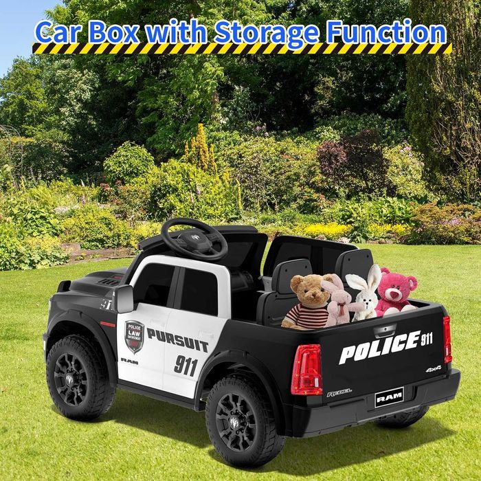 Masinuta electrica de politie DODGE RAM 2500 REBEL, 400W, 24V