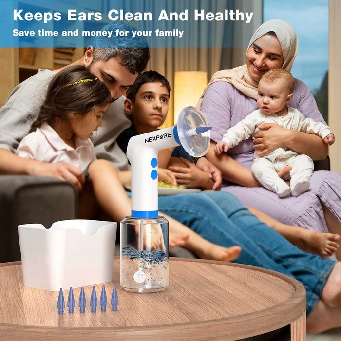 NEXPURE Комплект за почистване на ушна кал, 4 режима , 5 накрайника