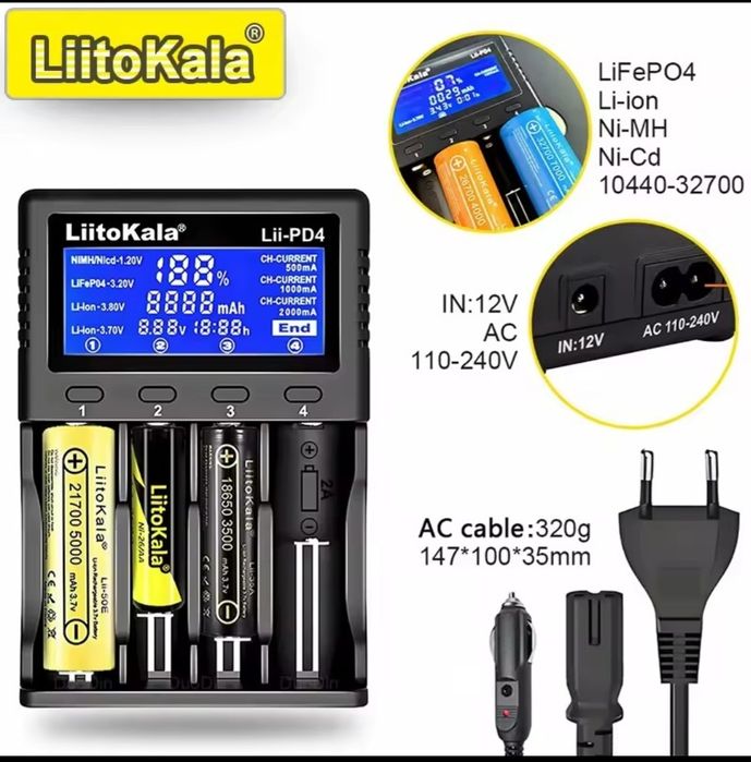 Incarcator LiitoKala Lii-PD4