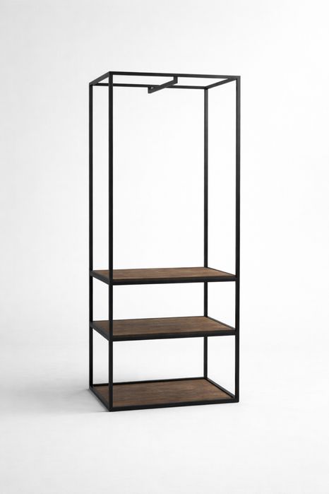 Рейл-стеллаж в стиле лофт