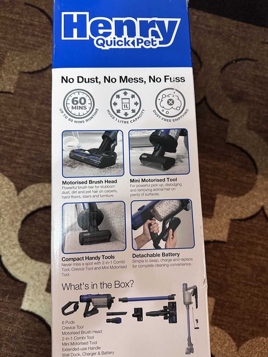 Henry Quick Pet – безжична прахосмукачка