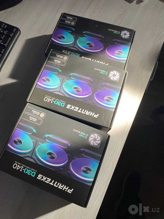 Новые вентиляторы Phanteks D30-140 D-RGB (140мм) — Комплект 8 шт