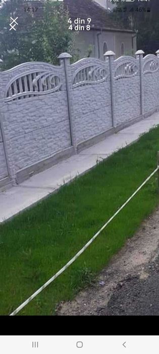 Gard din placi de beton