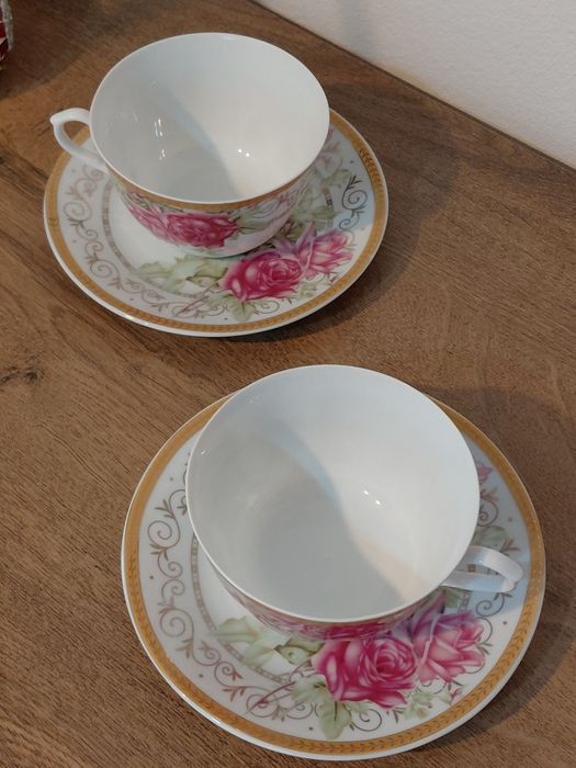 Set Duo cafea/ceai porțelan Coajă de ou