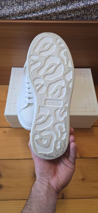 Alexander McQueen oversized sneakers Triple White 44