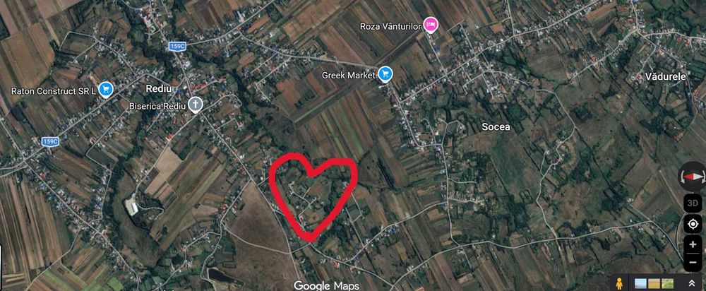 Teren Intravilan com Rediu, Jud Neamt Strada Mereuteni