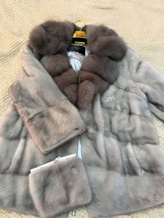 Шикарная норковая шуба с соболем (Imperia Furs)