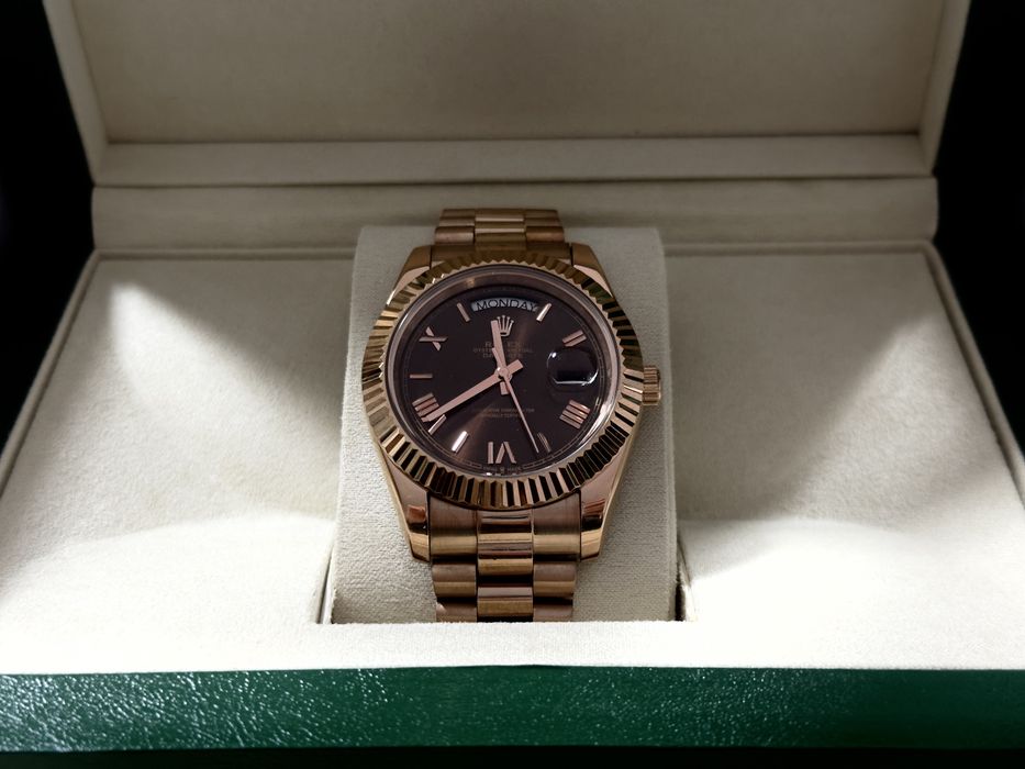 Ceas Rolex Day Date Chocolate Full Box