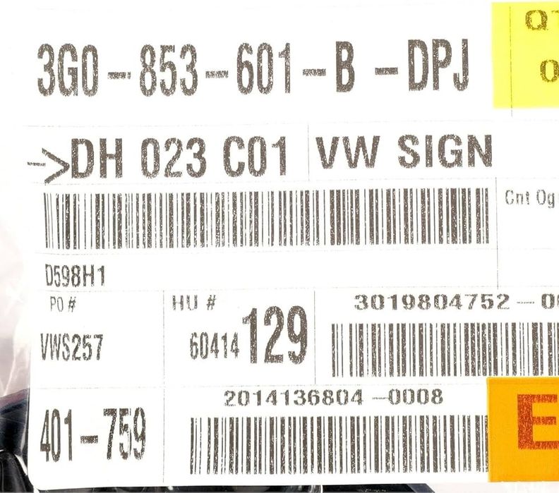 Emblema Volkswagen OEM