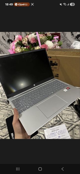 HP Silver 8/256 yangi olinganiga 1 oy bo'ldi