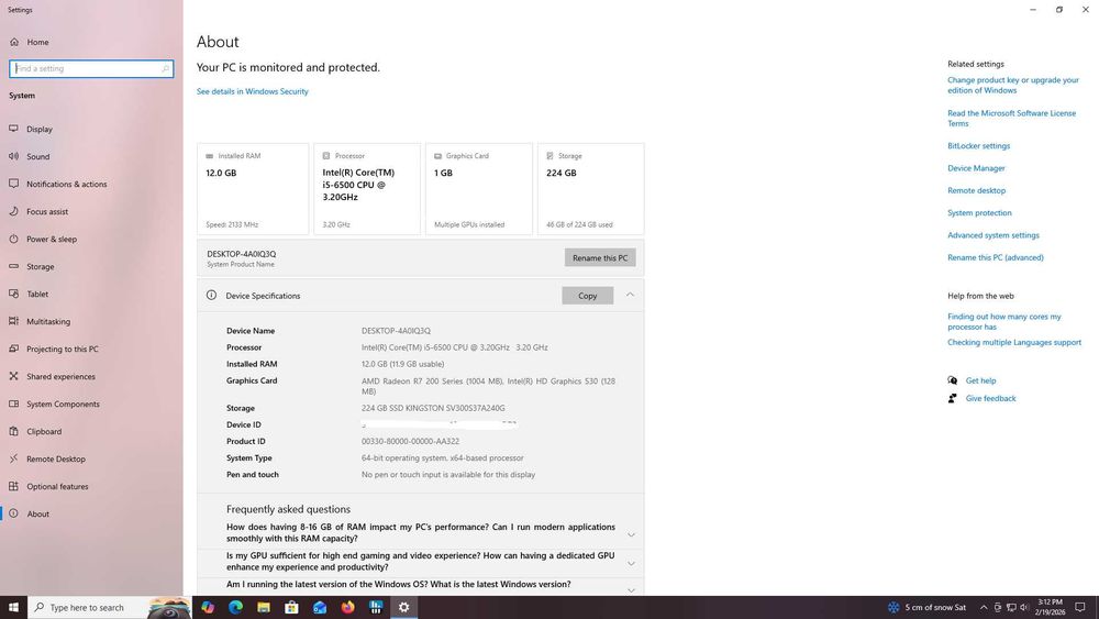 Kit 12GB DDR4, procesor Intel i5-6500, placa de baza ASUS H110M-K