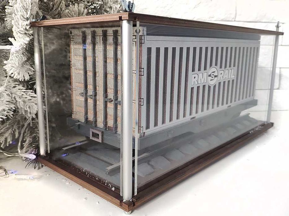 Подарочная коробка Железнодорожный Вагон, Брендирование, Логотип