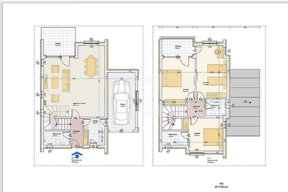 Двуетажна къща в курортен комплекс Камчия