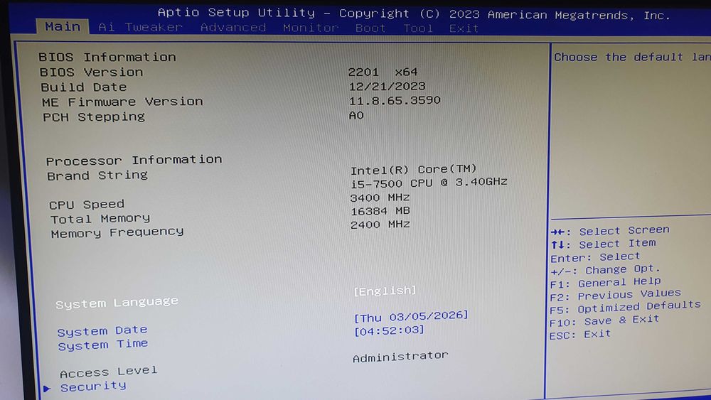 kit intel q270 + i5 7500 + 16gb ddr4 + ssd 256gb Garantie