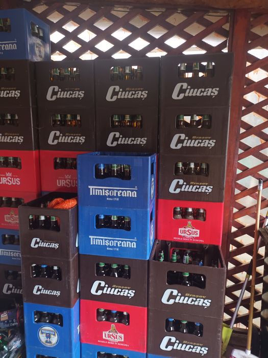 Lot 40 navete cu sticle ciucas și timișoreană,20 lei naveta!